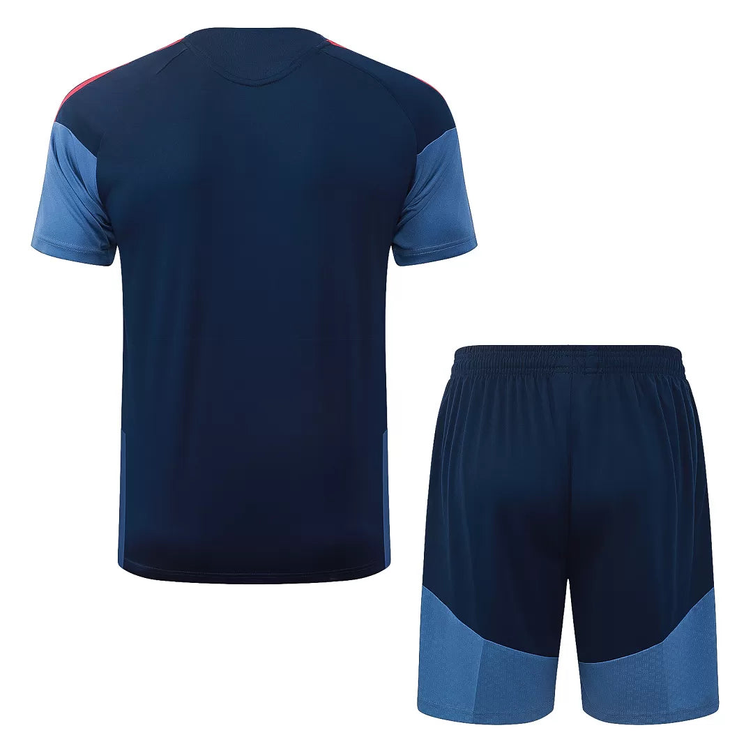 Completino Manica Corta Bayern Munich 26/27 Uomo Blu Navy | Kit Allenamento