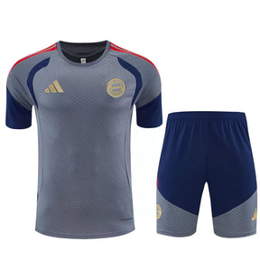 Completino Manica Corta Bayern Munich 26/27 Uomo Grigio | Kit Allenamento