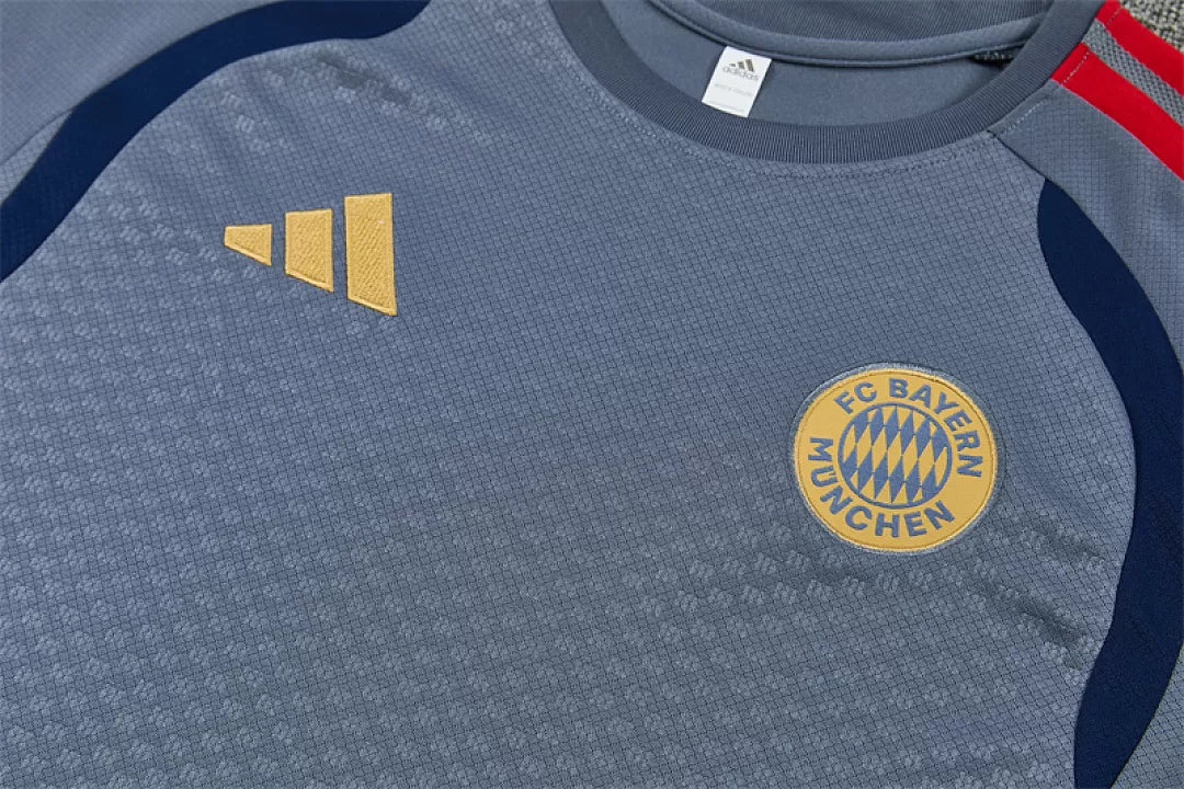 Completino Manica Corta Bayern Munich 26/27 Uomo Grigio | Kit Allenamento