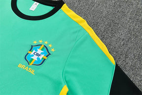 Completino Manica Corta Brasile 2026 Uomo Verde Acqua | Kit Allenamento