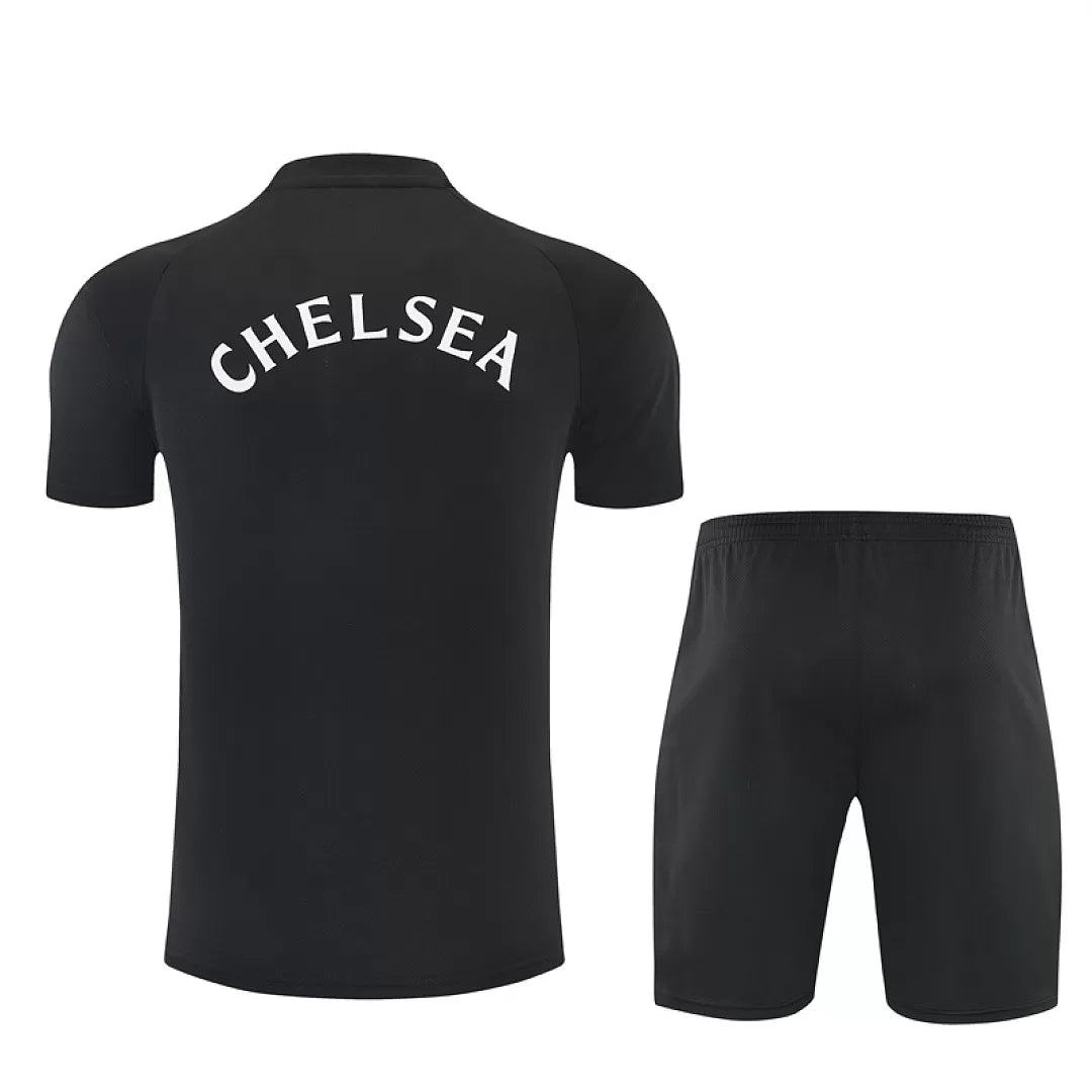 Completino Manica Corta Chelsea 26/27 Uomo Nero | Kit Allenamento