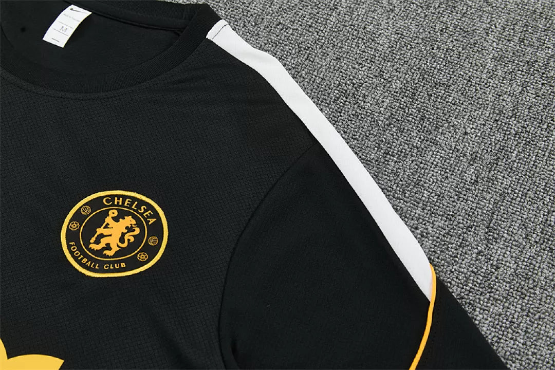 Completino Manica Corta Chelsea 26/27 Uomo Nero | Kit Allenamento