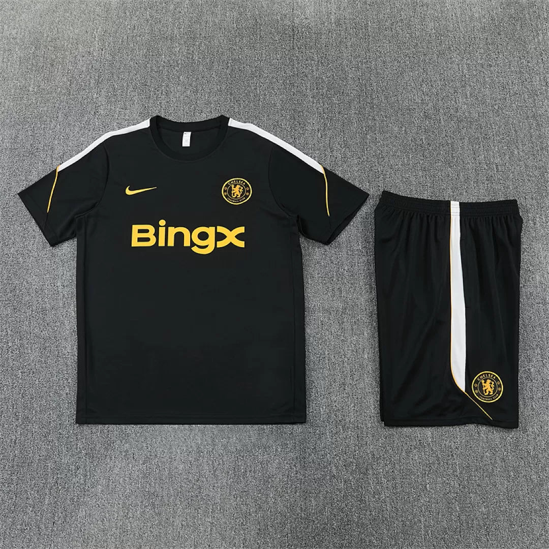 Completino Manica Corta Chelsea 26/27 Uomo Nero | Kit Allenamento