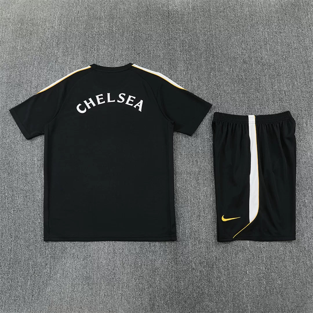 Completino Manica Corta Chelsea 26/27 Uomo Nero | Kit Allenamento
