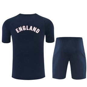 Completino Manica Corta Inghilterra 2026 Uomo Blu Navy | Kit Allenamento