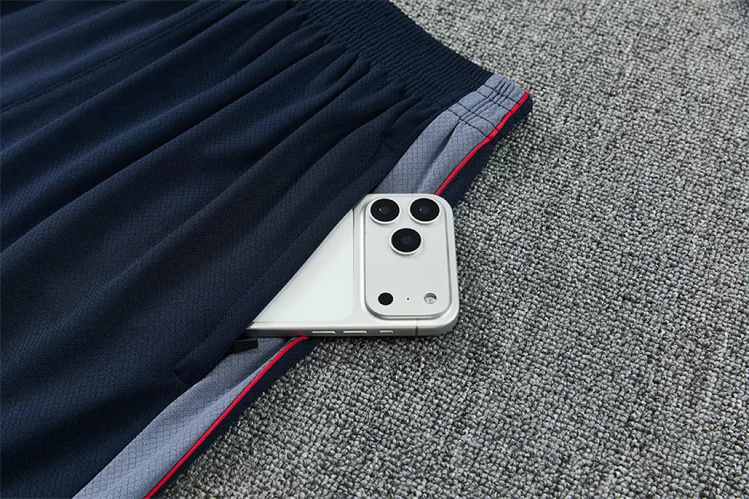 Completino Manica Corta Inghilterra 2026 Uomo Blu Navy | Kit Allenamento