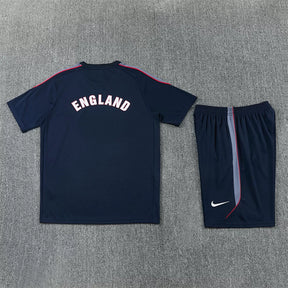 Completino Manica Corta Inghilterra 2026 Uomo Blu Navy | Kit Allenamento