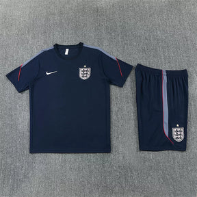 Completino Manica Corta Inghilterra 2026 Uomo Blu Navy | Kit Allenamento