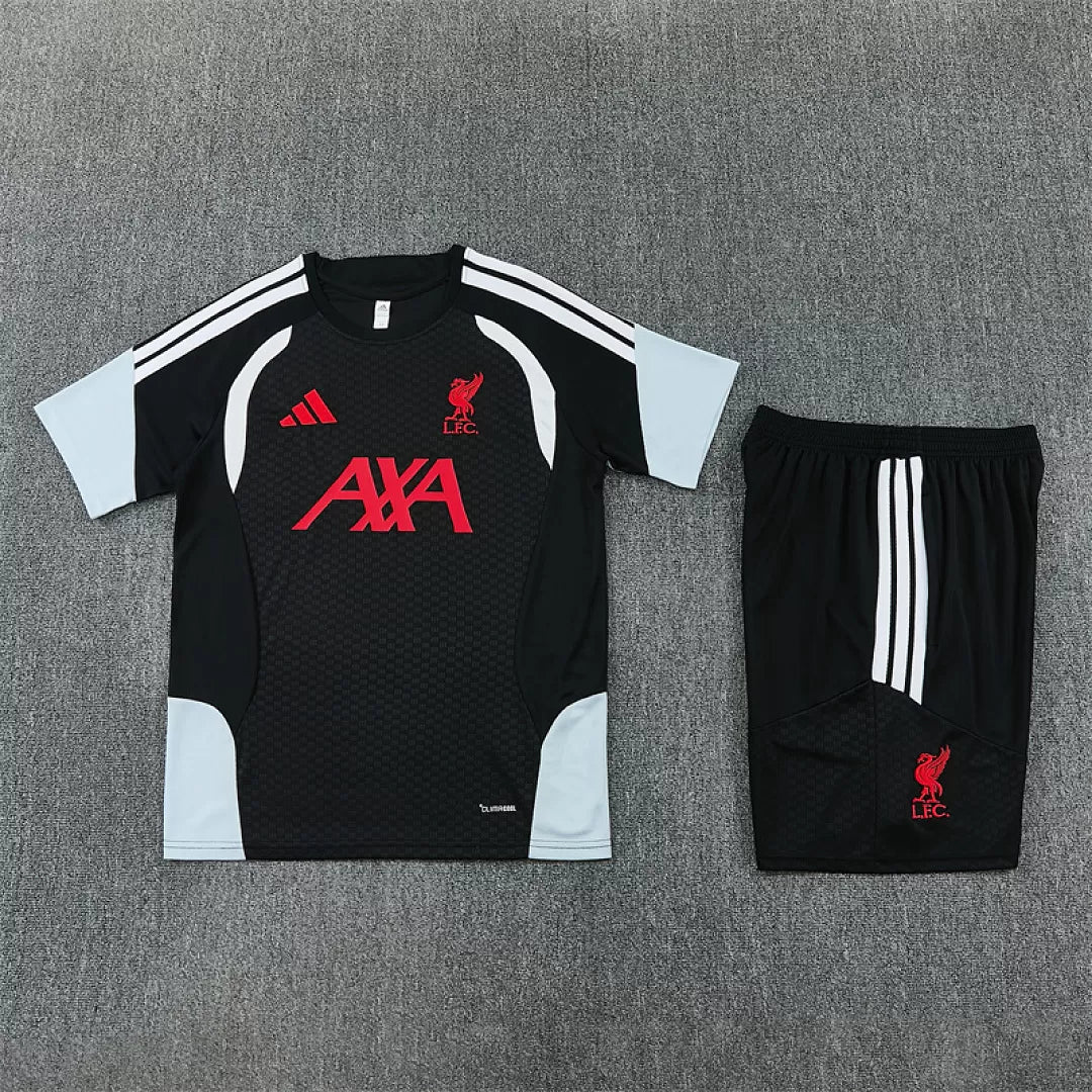 Completino Manica Corta Liverpool 26/27 Uomo Nero | Kit Allenamento