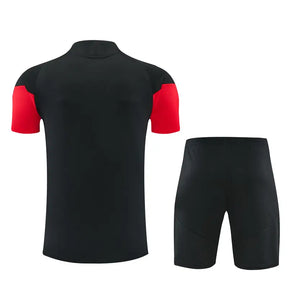 Completino Manica Corta Manchester United 26/27 Uomo Nero | Kit Allenamento
