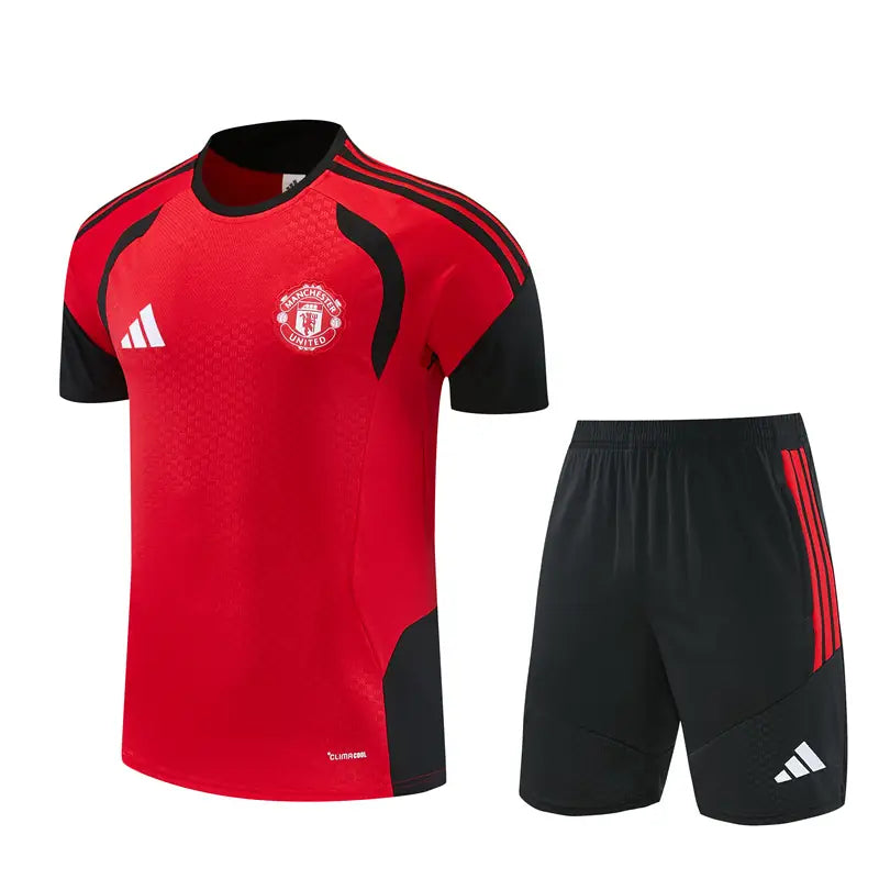 Completino Manica Corta Manchester United 26/27 Uomo Rosso | Kit Allenamento
