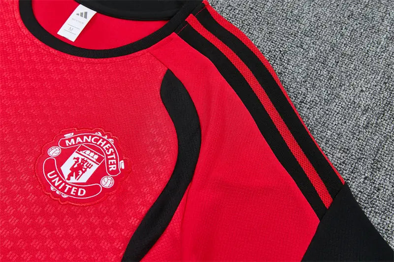 Completino Manica Corta Manchester United 26/27 Uomo Rosso | Kit Allenamento