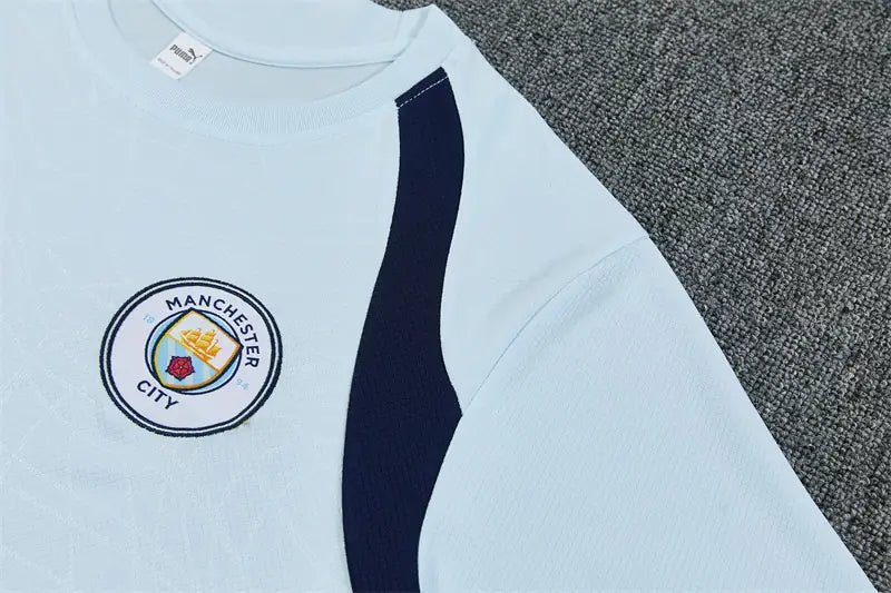 Completino Manica Corta Manchster City 26/27 Uomo Azzurro e Blu Navy | Kit Allenamento