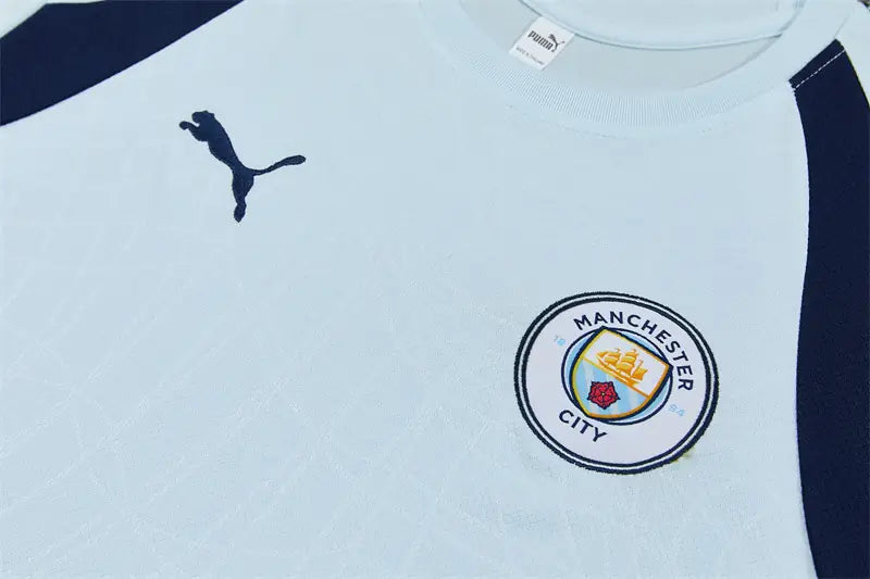 Completino Manica Corta Manchster City 26/27 Uomo Azzurro e Blu Navy | Kit Allenamento
