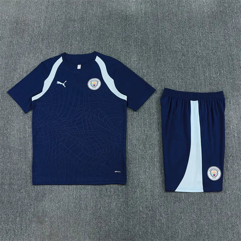 Completino Manica Corta Manchster City 26/27 Uomo Blu Navy | Kit Allenamento