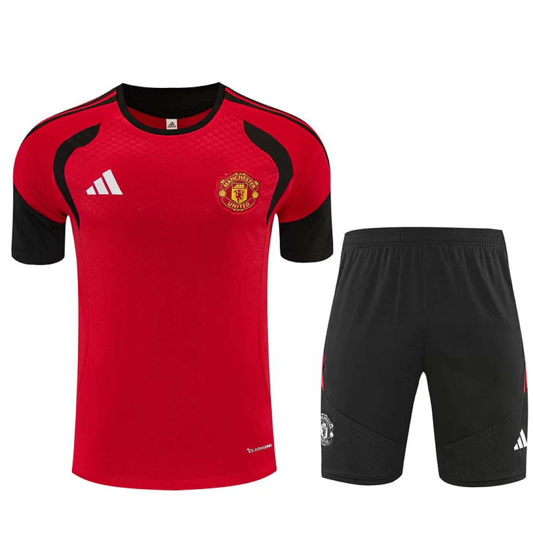 Completino Manica Corta Manchster United 2026 Uomo Rosso | Kit Allenamento
