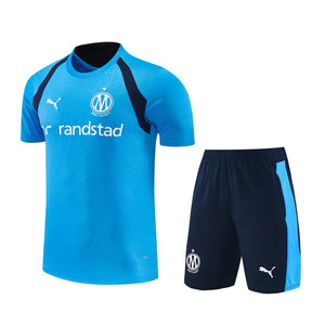 Completino Manica Corta Marseille 26/27 Uomo Azzurro | Kit Allenamento