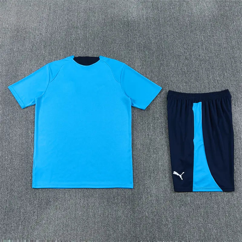 Completino Manica Corta Marseille 26/27 Uomo Azzurro | Kit Allenamento
