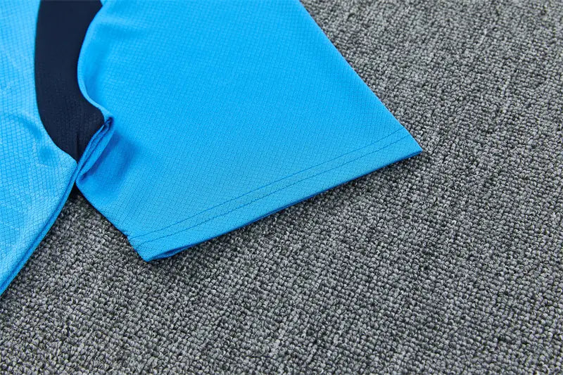 Completino Manica Corta Marseille 26/27 Uomo Azzurro | Kit Allenamento