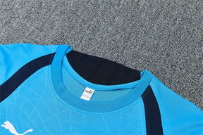 Completino Manica Corta Marseille 26/27 Uomo Azzurro | Kit Allenamento