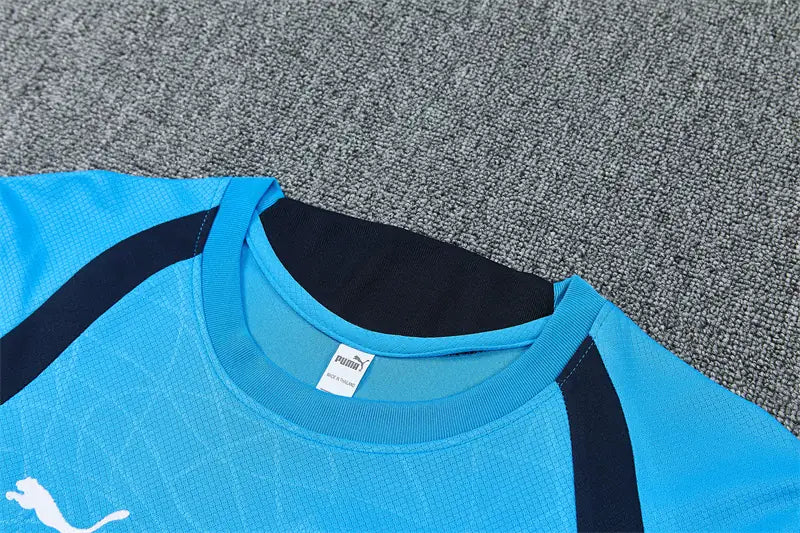Completino Manica Corta Marseille 26/27 Uomo Azzurro | Kit Allenamento