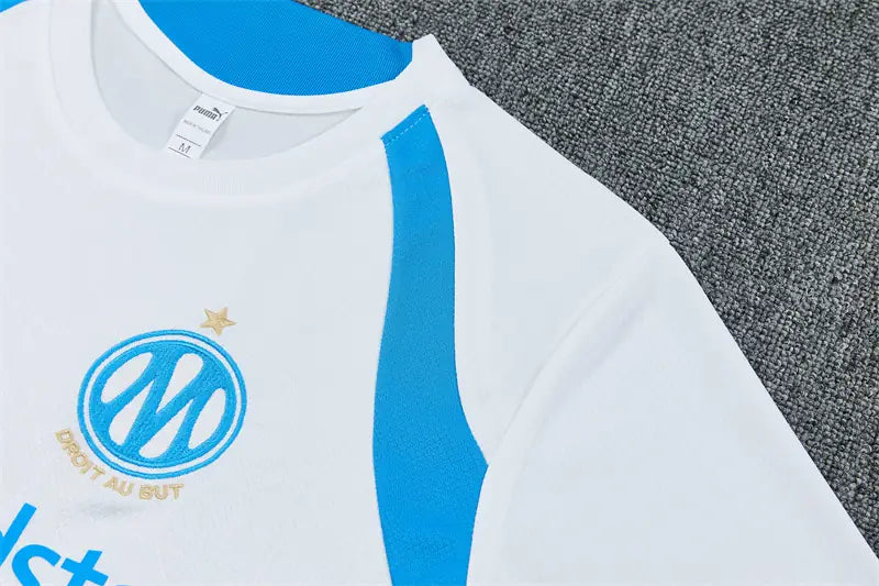Completino Manica Corta Marseille 26/27 Uomo Bianco | Kit Allenamento