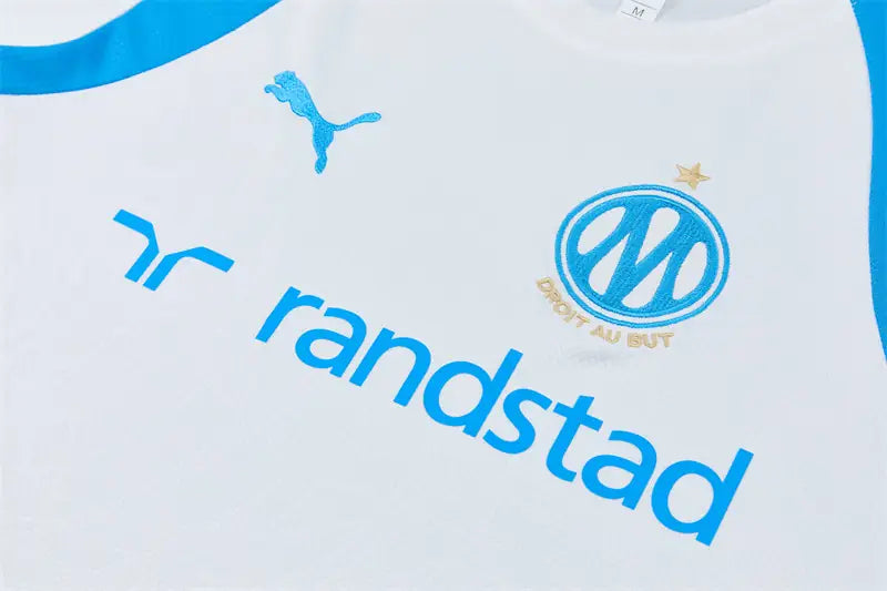 Completino Manica Corta Marseille 26/27 Uomo Bianco | Kit Allenamento