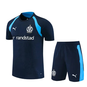 Completino Manica Corta Marseille 26/27 Uomo Blu Navy | Kit Allenamento