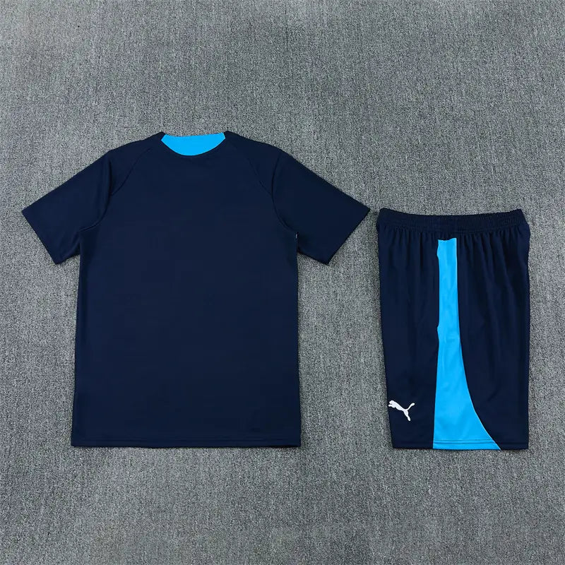 Completino Manica Corta Marseille 26/27 Uomo Blu Navy | Kit Allenamento
