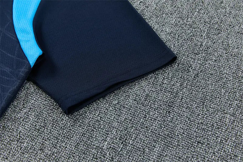 Completino Manica Corta Marseille 26/27 Uomo Blu Navy | Kit Allenamento