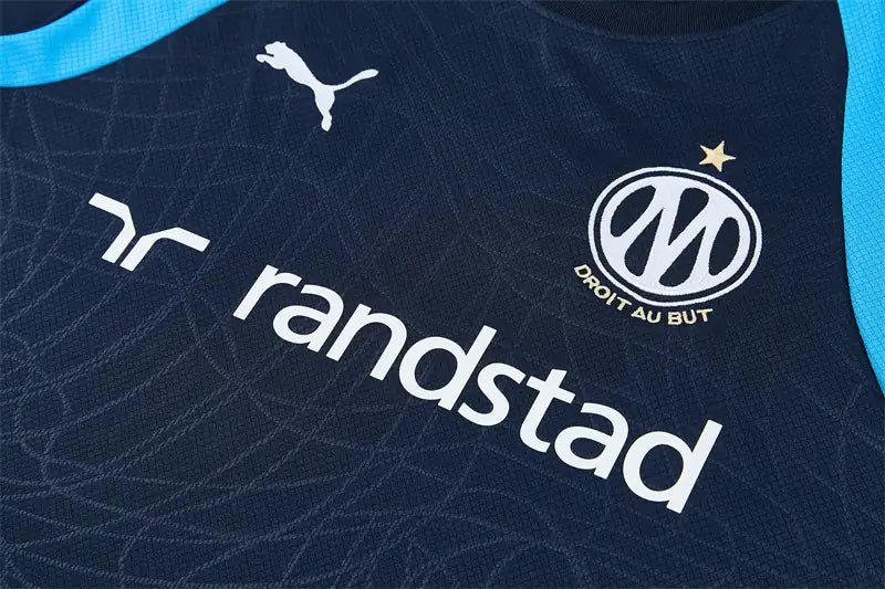 Completino Manica Corta Marseille 26/27 Uomo Blu Navy | Kit Allenamento