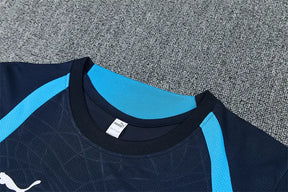 Completino Manica Corta Marseille 26/27 Uomo Blu Navy | Kit Allenamento
