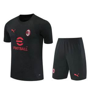 Completino Manica Corta Milan 26/27 Uomo Nero | Kit Allenamento