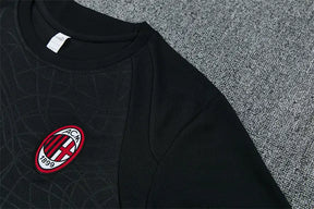 Completino Manica Corta Milan 26/27 Uomo Nero | Kit Allenamento