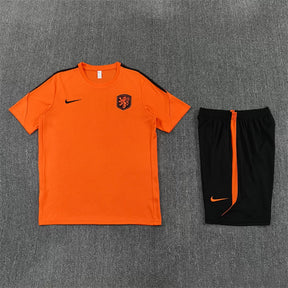 Completino Manica Corta Olanda 2026 Uomo Arancione | Kit Allenamento