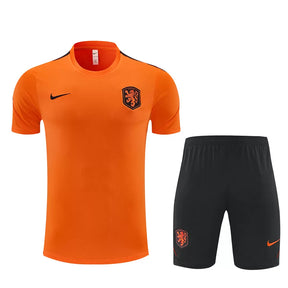 Completino Manica Corta Olanda 2026 Uomo Arancione | Kit Allenamento