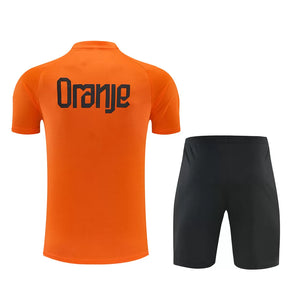 Completino Manica Corta Olanda 2026 Uomo Arancione | Kit Allenamento