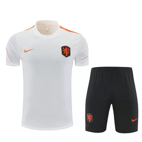 Completino Manica Corta Olanda 2026 Uomo Bianco | Kit Allenamento
