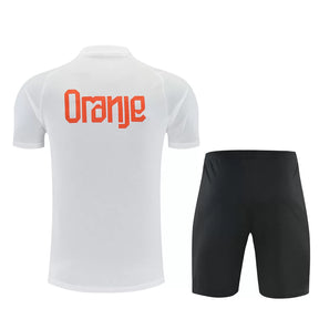 Completino Manica Corta Olanda 2026 Uomo Bianco | Kit Allenamento
