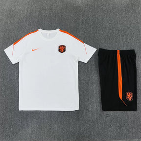 Completino Manica Corta Olanda 2026 Uomo Bianco | Kit Allenamento