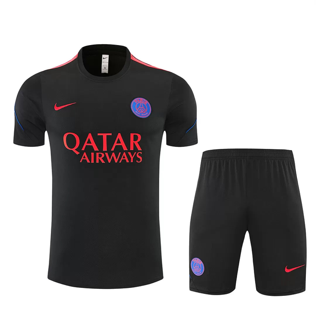 Completino Manica Corta Paris 26/27 Uomo Nero | Kit Allenamento