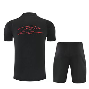 Completino Manica Corta Paris 26/27 Uomo Nero | Kit Allenamento