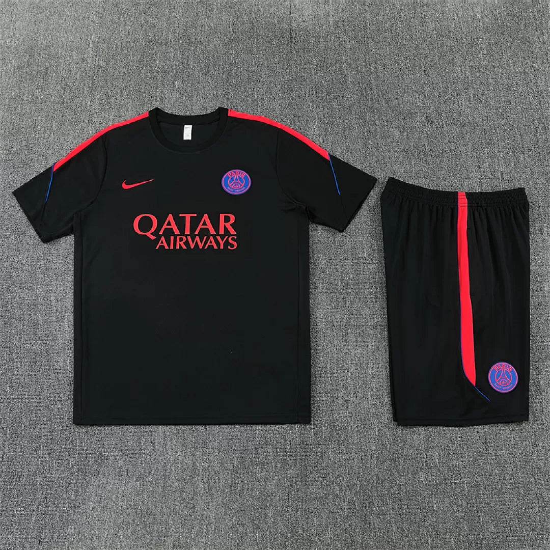 Completino Manica Corta Paris 26/27 Uomo Nero | Kit Allenamento