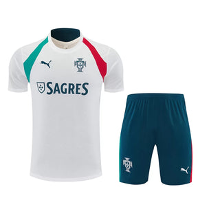Completino Manica Corta Portogallo 2026 Uomo Bianco | Kit Allenamento