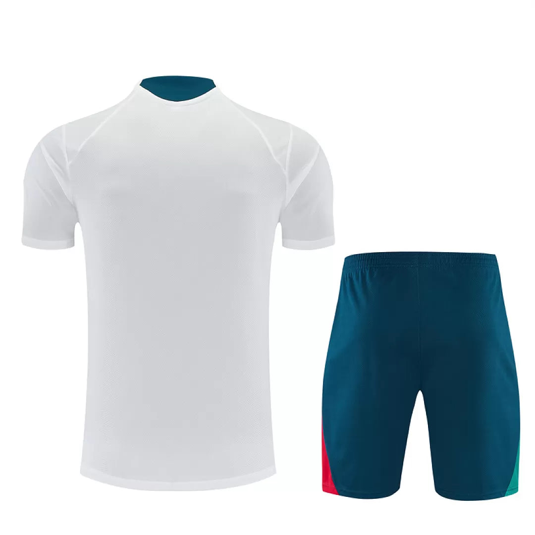 Completino Manica Corta Portogallo 2026 Uomo Bianco | Kit Allenamento