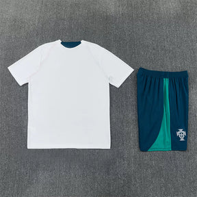 Completino Manica Corta Portogallo 2026 Uomo Bianco | Kit Allenamento