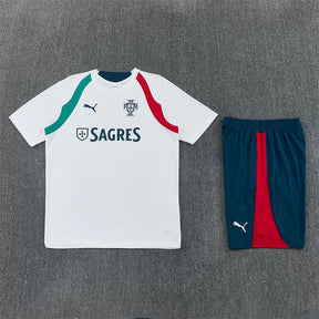 Completino Manica Corta Portogallo 2026 Uomo Bianco | Kit Allenamento