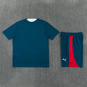 Completino Manica Corta Portogallo 2026 Uomo Blu Petrolio | Kit Allenamento
