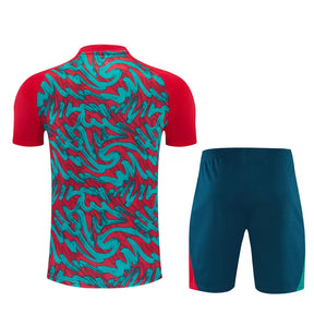 Completino Manica Corta Portogallo 2026 Uomo Rosso | Kit Allenamento