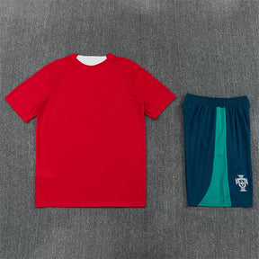 Completino Manica Corta Portogallo 2026 Uomo Rosso | Kit Allenamento